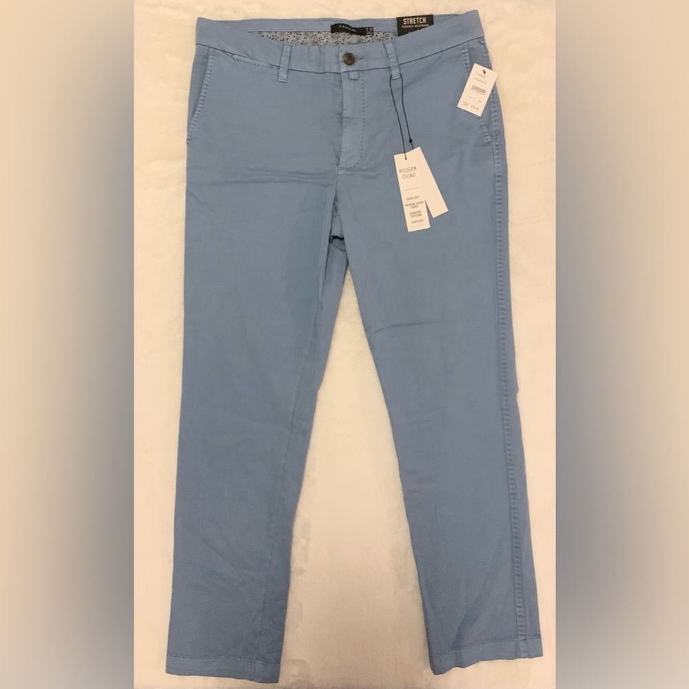 NWT TAHARI Modern Chino Sport Blue